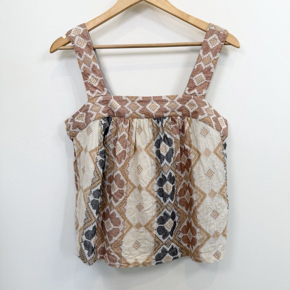 By Anthropologie Marta Swing Blouse Top Womens Small Multicolor Printed Boho
